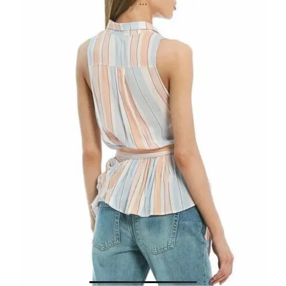 Free People Mackenzie Wrap Button Up Side Tie Top New W/tag XS or Med